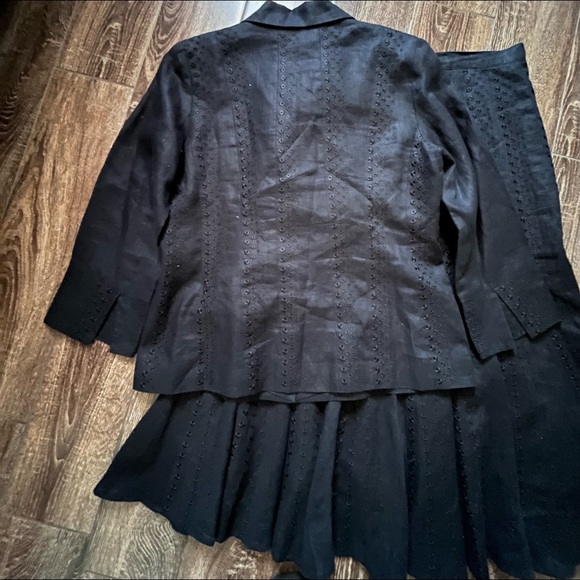 JSONG COLLECTION vintage 100% linen skirt set - Picture 6 of 16